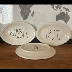 Rae Dunn first edition oval plates